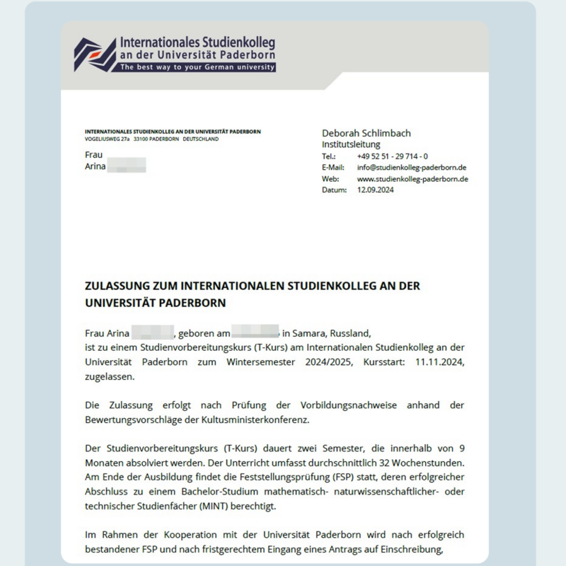 Arina 26 Paderborn Arina 26 Paderborn