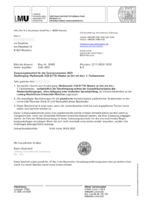Приглашение в Ludwig-Maximilians-Universität München, Германия Приглашение в Ludwig-Maximilians-Universität München, Германия